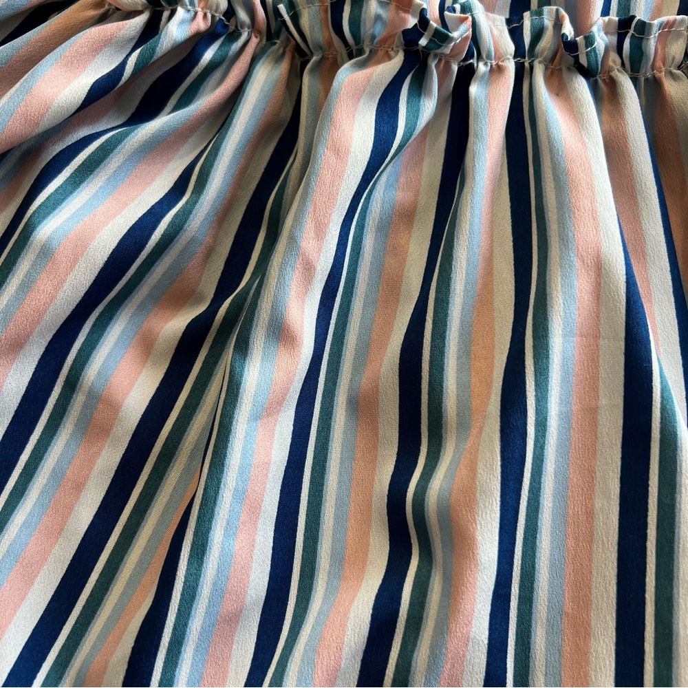 New Glory Striped V-Neck Peplum Top Blouse Women’s 3X - Picture 4 of 4